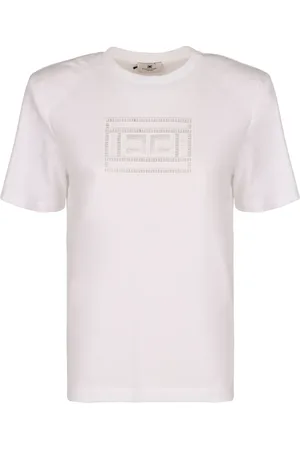 Elisabetta Franchi T-Shirt mit Logo-Stickerei