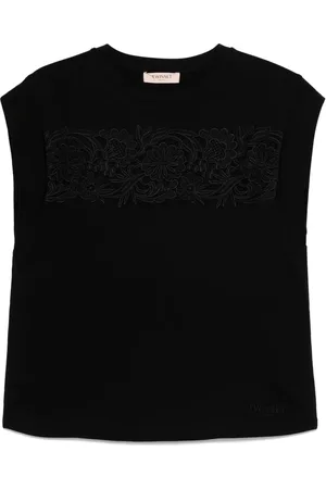 Twin-Set T-Shirt mit Blumenapplikation