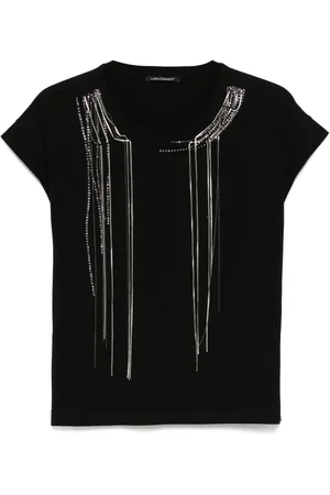 Luisa Cerano T-Shirt mit Kettendetail