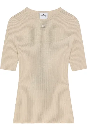 Courrèges Gestricktes Solar Oberteil