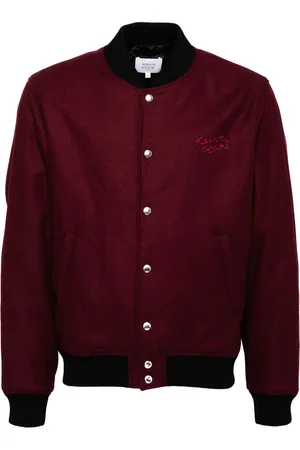Maison Kitsuné Bomberjacke mit Logo-Stickerei