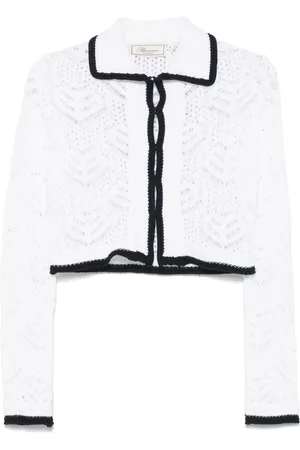 BLUMARINE Cardigan mit Lochstrickmuster