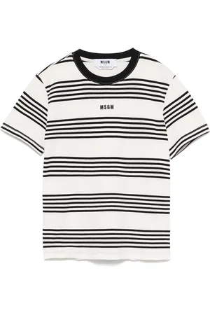 Msgm Gestreiftes T-Shirt