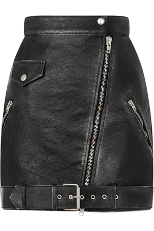 Moschino Klassischer Lederrock