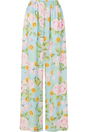 Moschino Palazzohose mit Blumen-Print