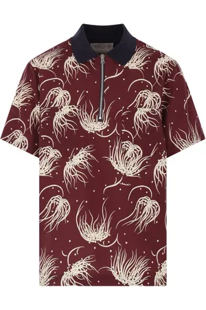 SACAI Poloshirt mit grafischem Print