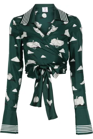Casablanca Bluse mit grafischem Print