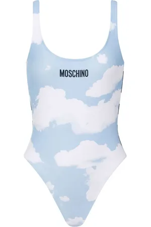 Moschino Badeanzug mit Wolken-Print