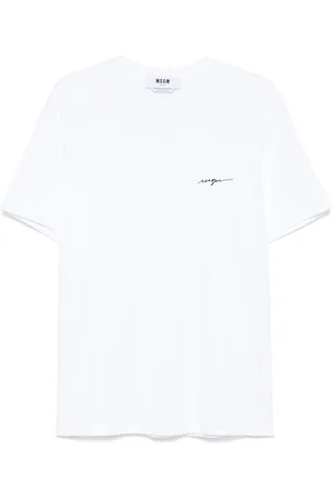 Msgm T-Shirt mit Logo-Stickerei