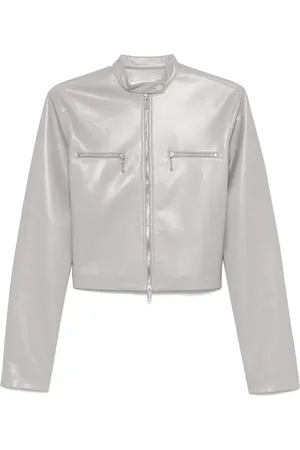 Nanushka Cropped-Jacke mit Reißverschluss