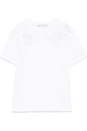 ERMANNO SCERVINO T-Shirt mit Spitzenborte