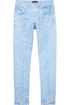 Purple Brand Jeans aus Monogramm-Jacquard