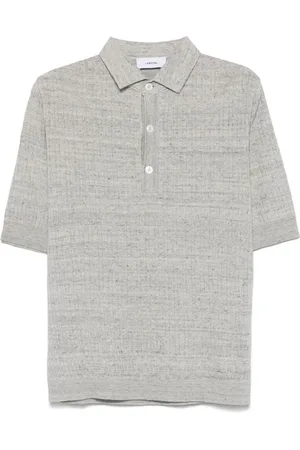 LARDINI Meliertes Poloshirt