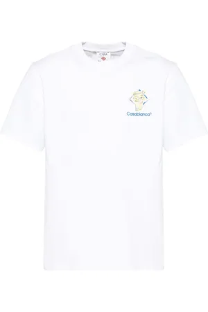Casablanca T-Shirt mit Column-Print