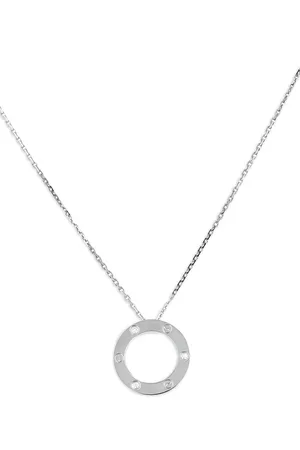 Cartier Love Weißgoldhalskette mit Diamanten