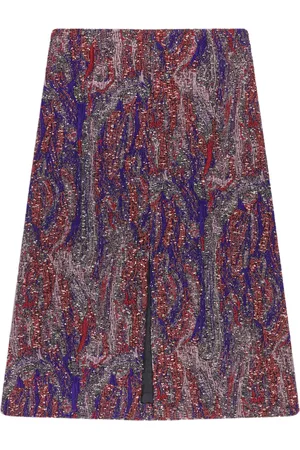 DRIES VAN NOTEN Klassischer Jacquard-Midirock