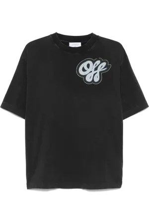 OFF-WHITE T-Shirt mit handgezeichnetem Schriftzug