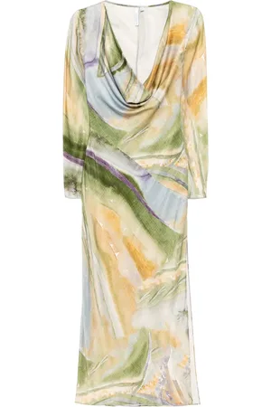 Significant Other Kleid mit Batikmuster
