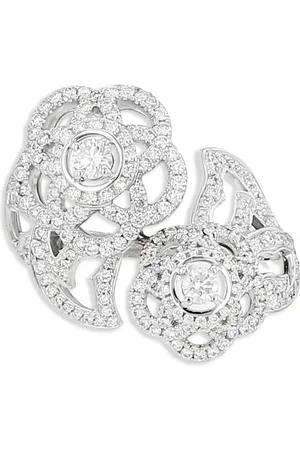 CHANEL 18kt Camélia Fil Weißgoldring mit Diamant