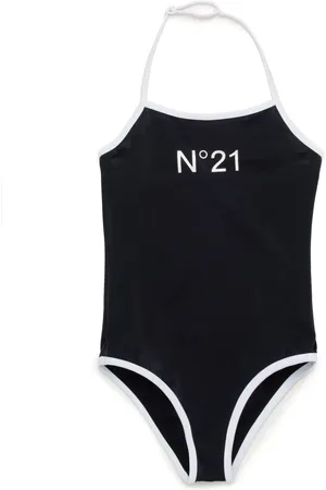 Nº21 Badeanzug mit Logo-Print