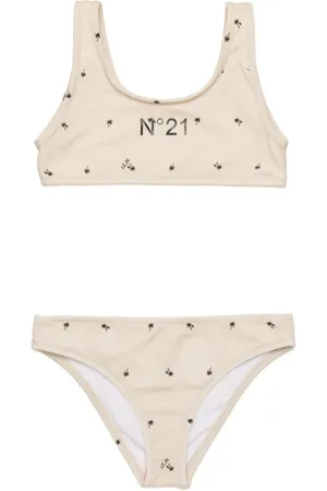 Nº21 Bikini mit Palmen-Print