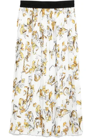 VERSACE Midirock mit Barocco-Print