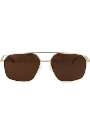 Alexander McQueen Sonnenbrille mit eckigem Gestell