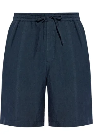 Emporio Armani Shorts aus Leinen mit Kordelzug
