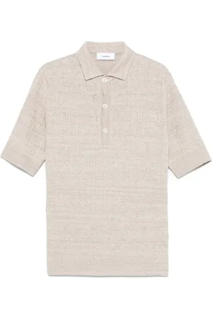 LARDINI Meliertes Poloshirt