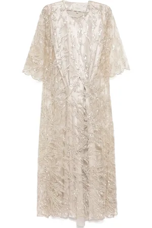 SHATHA ESSA Durchgehend verziertes Kleid