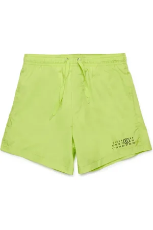 Maison Margiela Badeshorts mit Logo-Print