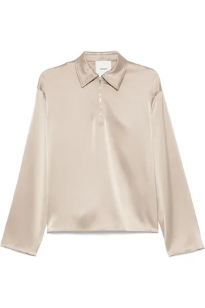 Nanushka Poloshirt aus Satin