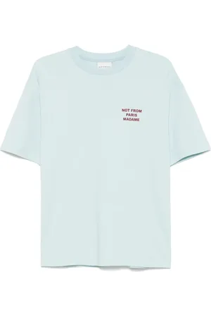 Drôle de Monsieur T-Shirt mit Slogan-Print