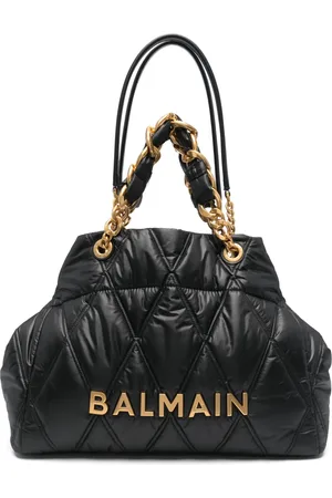 Balmain Handtasche mit Logo-Schild