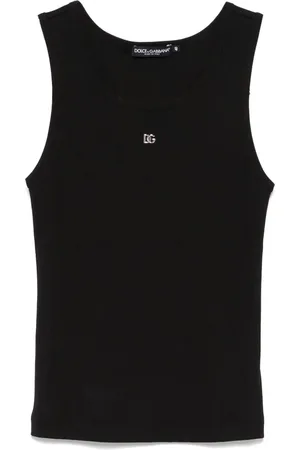 Dolce & Gabbana Tanktop mit Logo-Schild