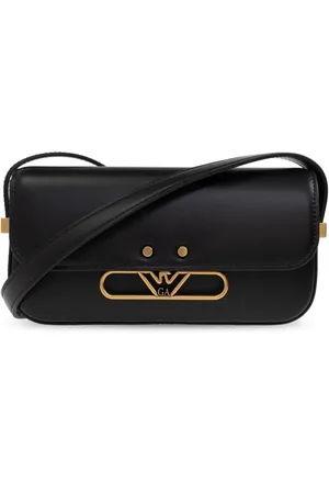 Emporio Armani Schultertasche mit Logo-Schild