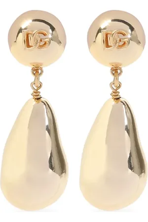 Dolce & Gabbana Ohrclips mit Logo-Prägung