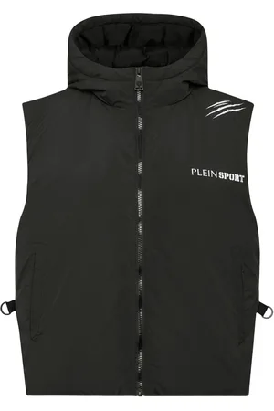 Philipp Plein Wattierte Weste mit Scratch-Print