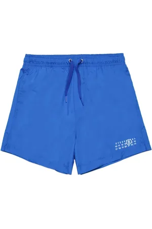 Maison Margiela Badeshorts mit Logo-Print