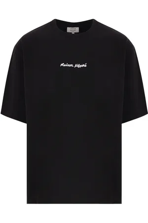 Maison Kitsuné T-Shirt mit Logo-Stickerei