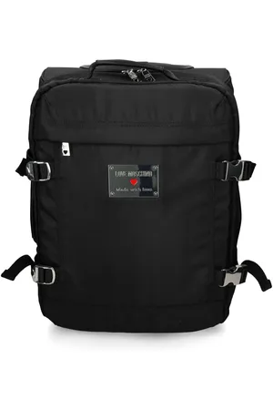 Moschino Reisetasche mit Logo-Schild