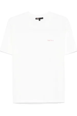 Maje T-Shirt mit Logo-Stickerei