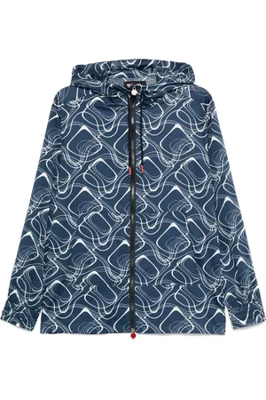 Kiton Kapuzenjacke mit grafischem Print