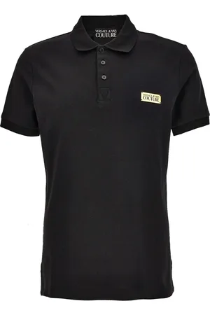 VERSACE Poloshirt mit Logo-Schild