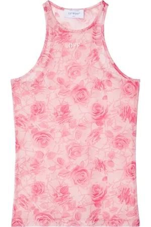 OFF-WHITE Off Stamp Roses Tanktop