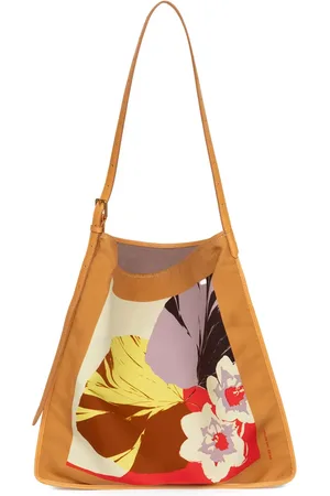 DRIES VAN NOTEN Große Tasche mit Blumen-Print