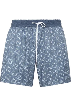 BILLIONAIRE Badeshorts mit Monogramm-Print