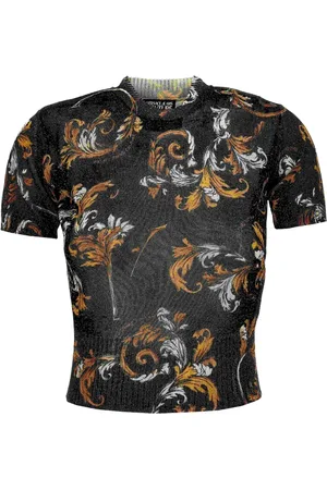 VERSACE T-Shirt mit Barocco-Print