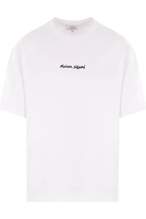 Maison Kitsuné T-Shirt mit Logo-Stickerei