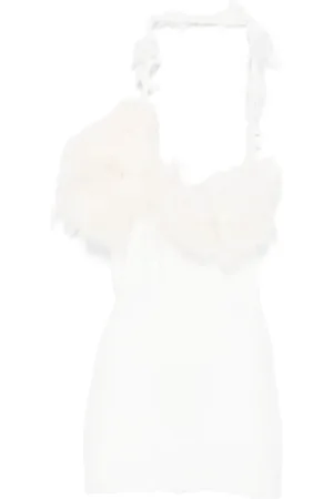 LOULOU Minikleid mit Faux Fur-Detail